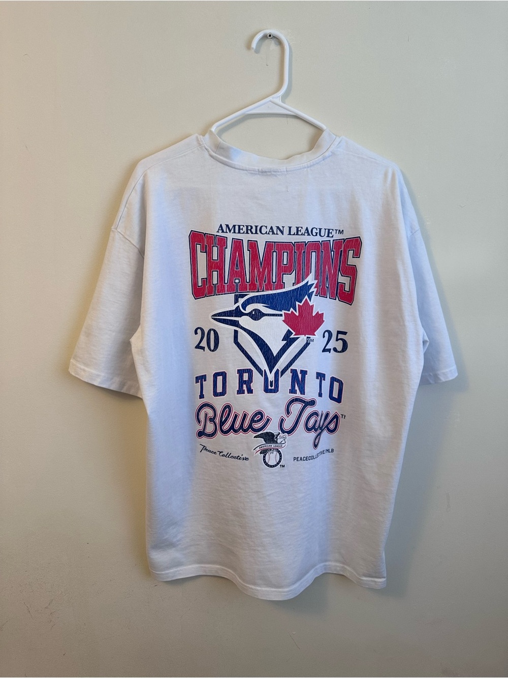 Peace Collective Toronto Blue Jays 2025 AL Champions T-Shirt Size L